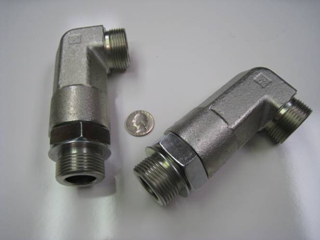 Precision turned elbow fittings